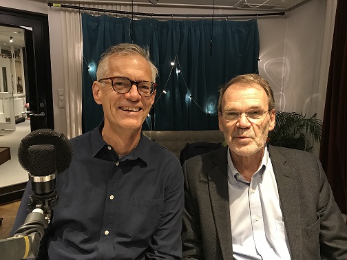 johan schaar och johan von schreeb podcastgäster i avsnitt 10 sitter i studion